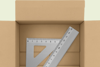 Scatola con righello